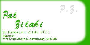 pal zilahi business card